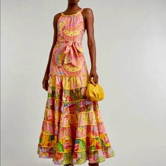 FARM Rio Multicolor Tropical Maxi Dress - Picture 1 of 6